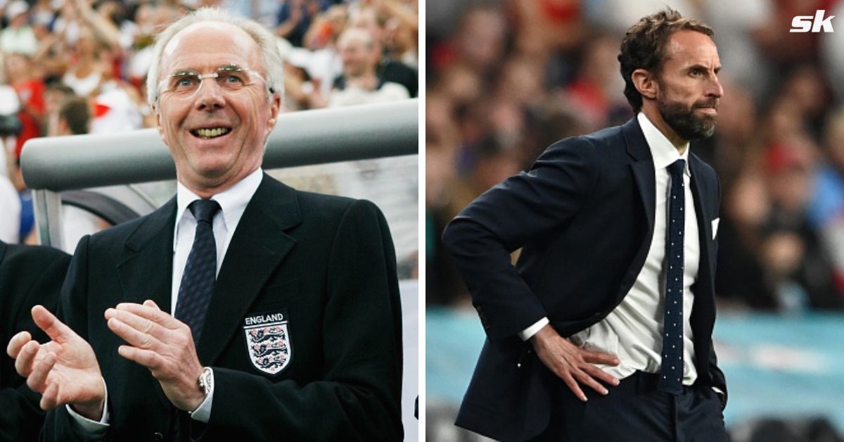 [L-to-R] Sven-Goran Eriksson and Gareth Southgate.