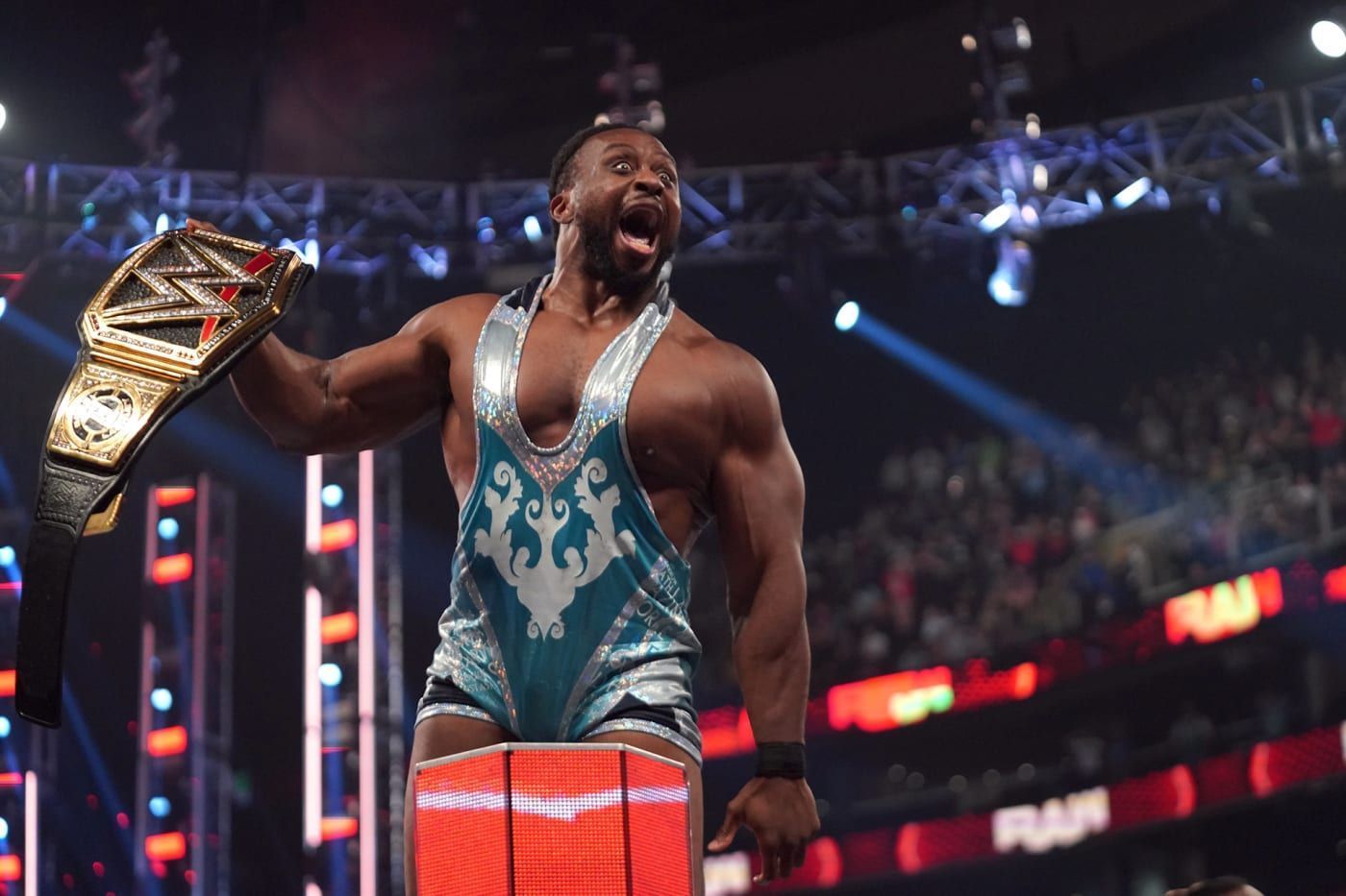 Big E, after winning his first WWE Championship
