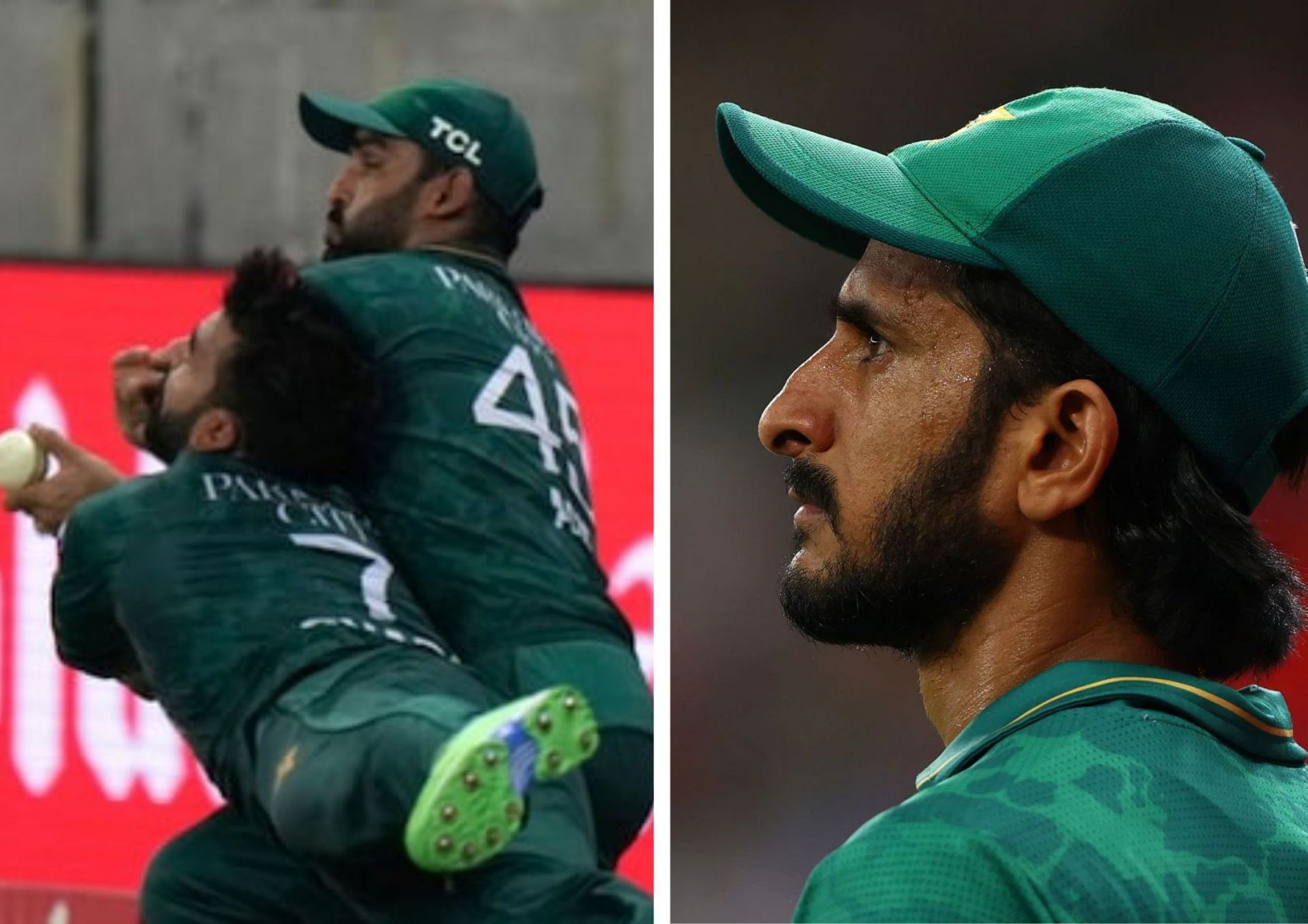 Shadab Khan was involved in a nasty collision on Sunday and has received support from Hasan Ali (Picture Credits: AP via News 18; Getty Images)