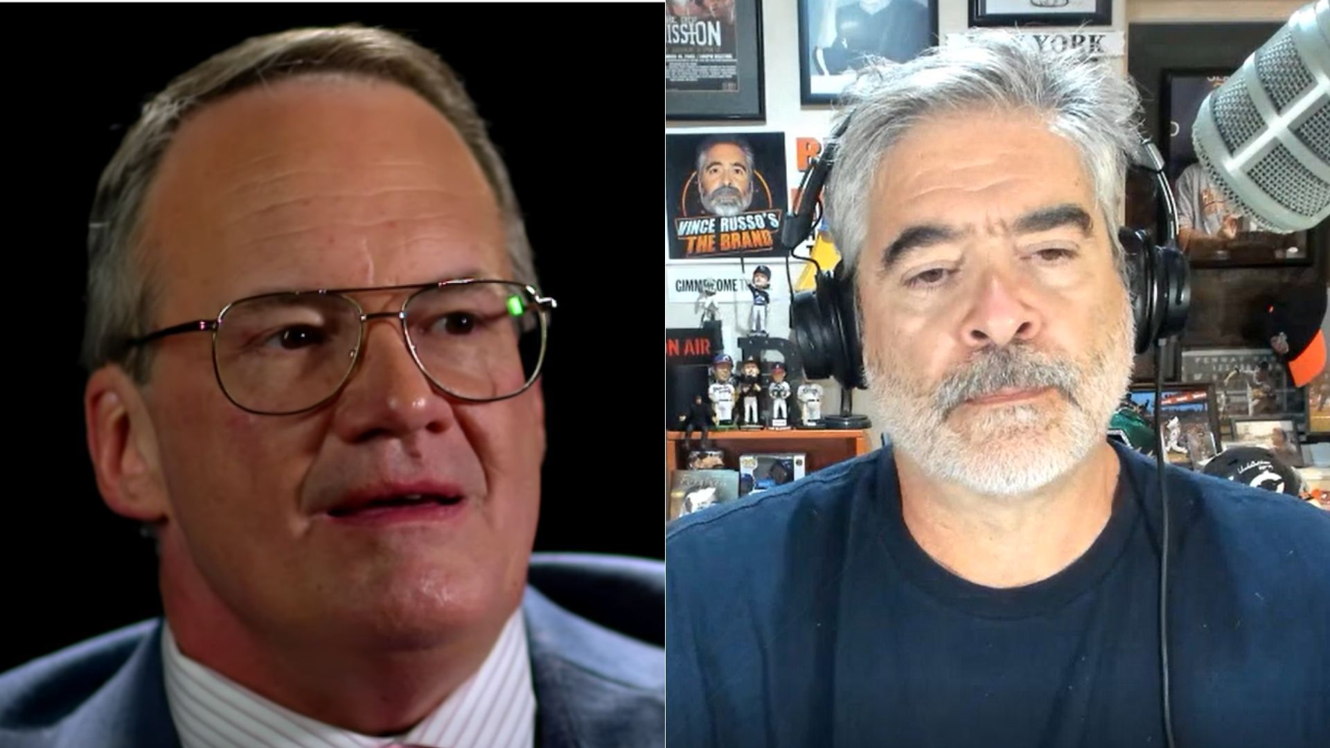 Jim Cornette (left); Vince Russo (right)