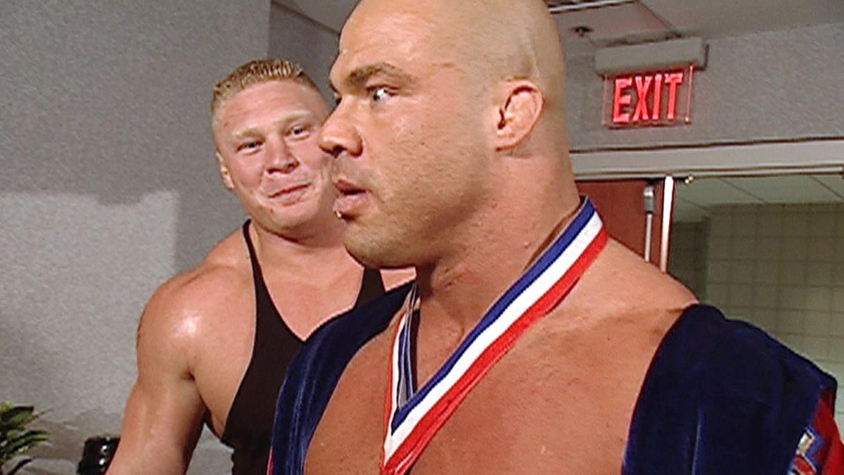 Lesnar and Angle had a memorable rivalry in WWE