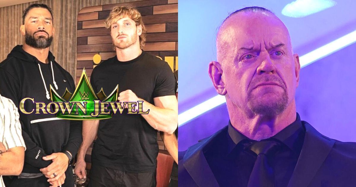 Roman Reigns, Logan Paul, and The Undertaker.