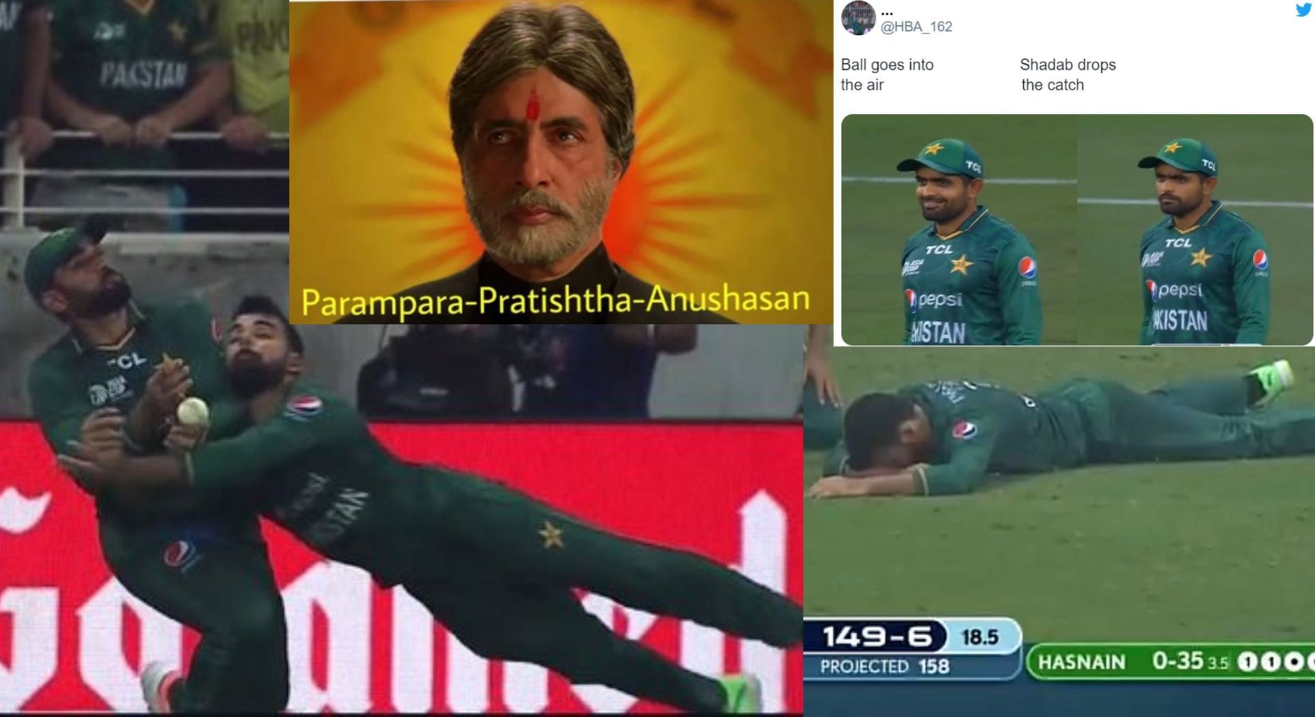 Fans troll Pakistan for dropping multiple catches 