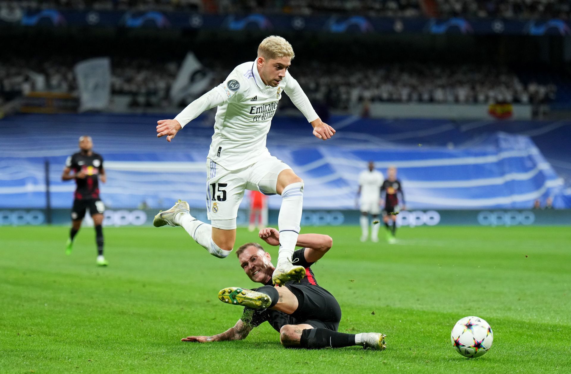 Federico Valverde in action for Real Madrid.