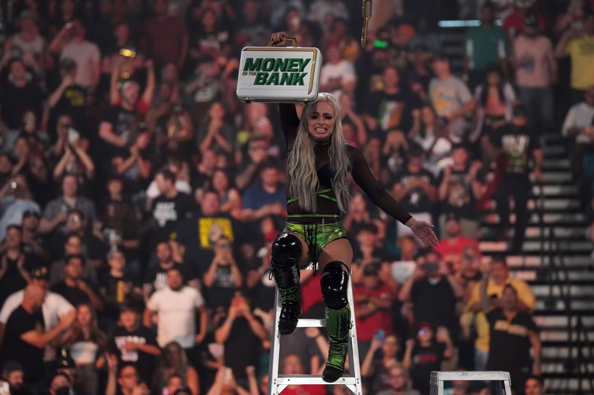 Liv Morgan climbed the ladder to get the MITB brieface