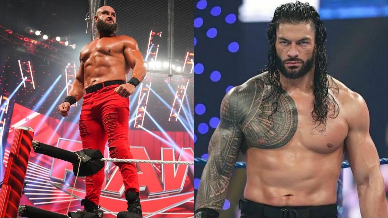 WWE सुपरस्टार्स ब्रॉन स्ट्रोमैन और रोमन रेंस 