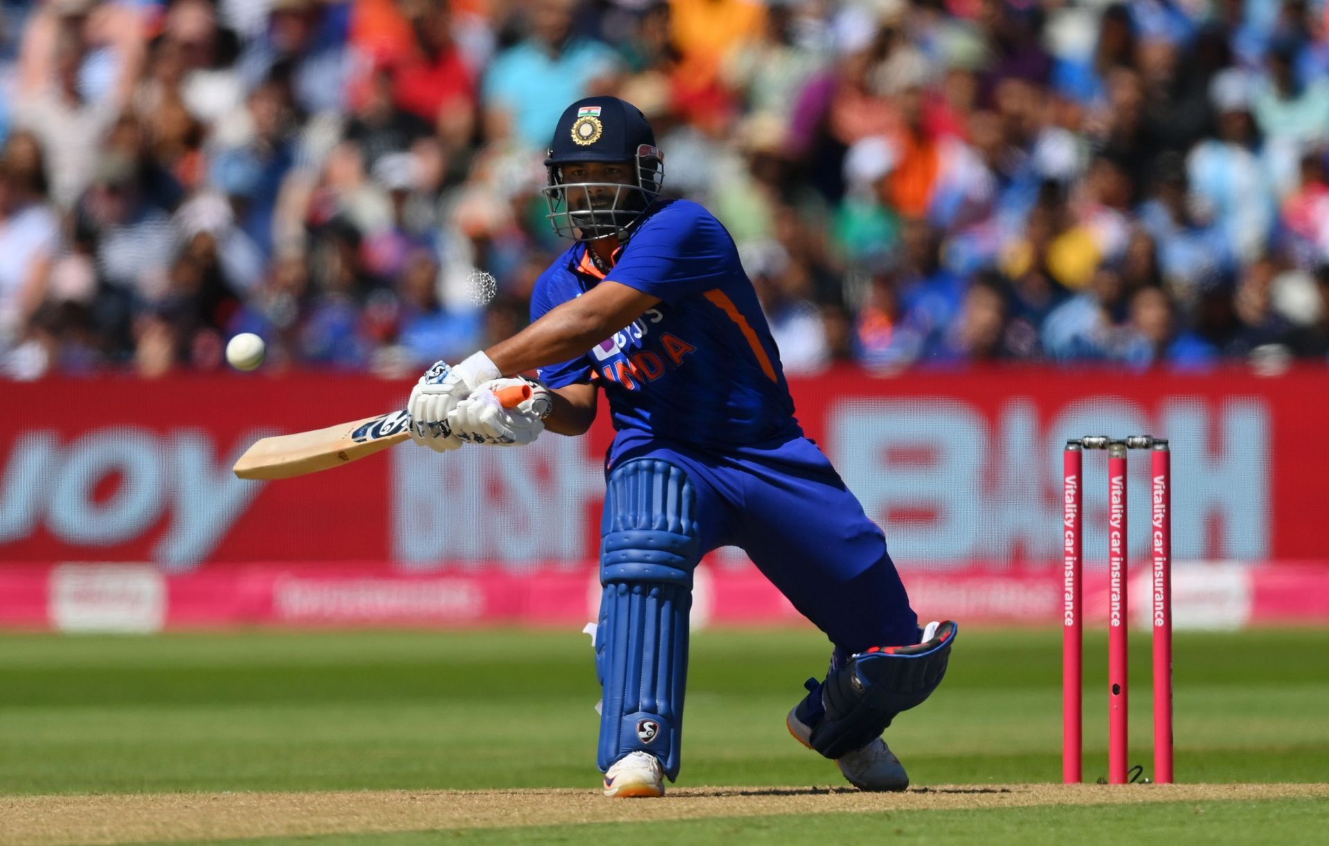 The maverick batter attempting a reverse sweep. Pic: Getty Images