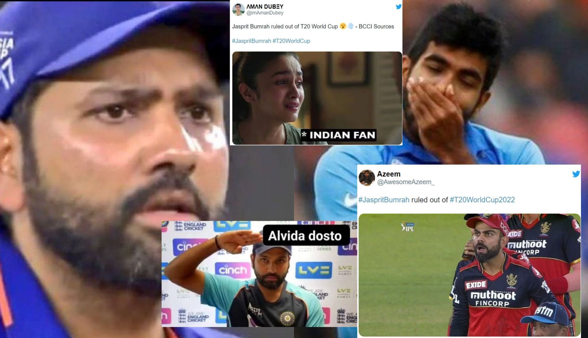 Fans react after Jasprit Bumrah