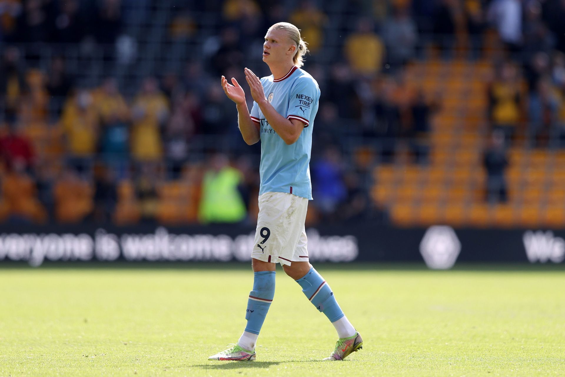 Erling Haaland in action for Manchester City