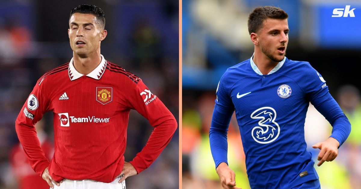 Cristiano Ronaldo (left) and Mason Mount (right)