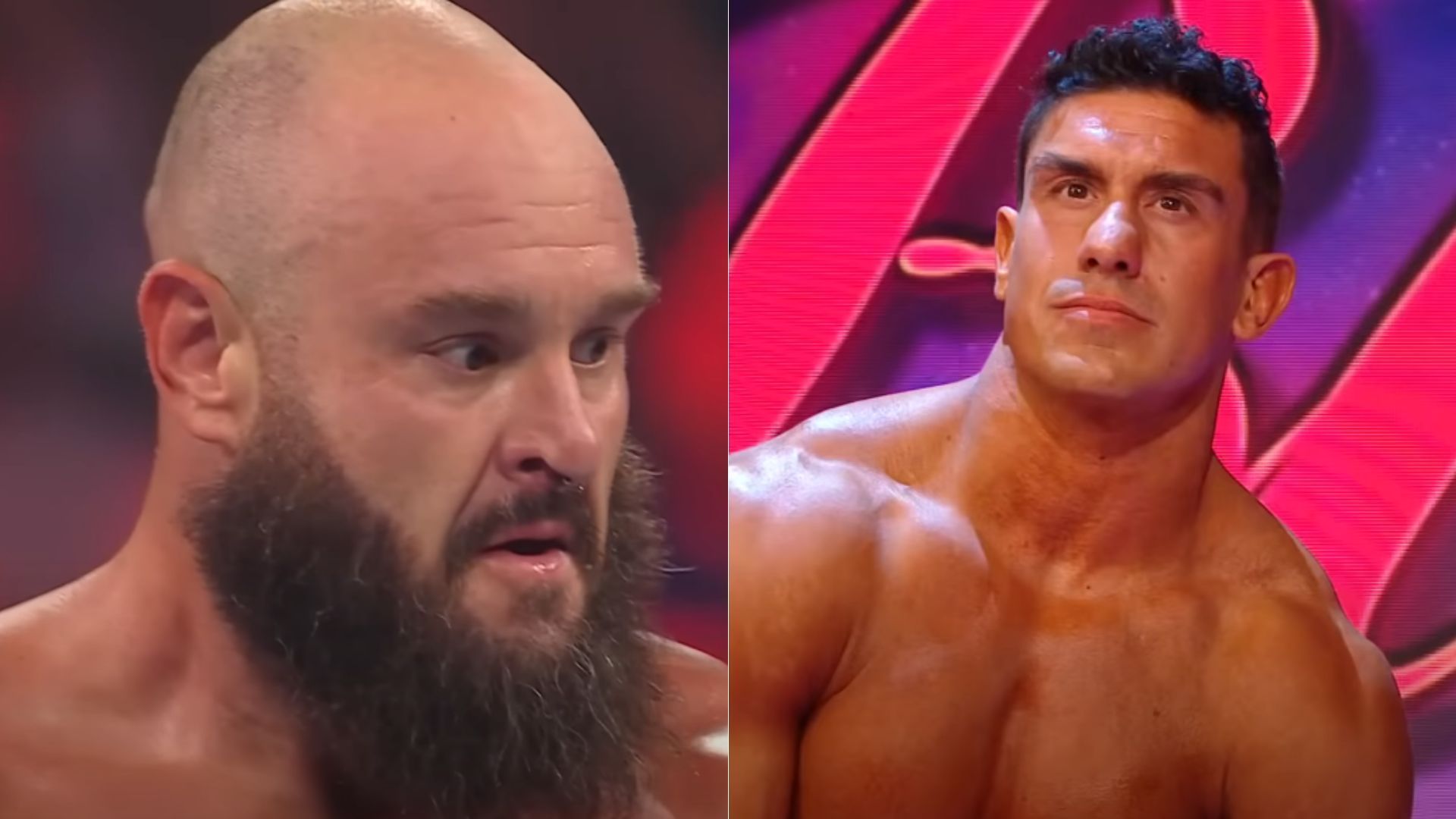 Braun Strowman (left); EC3 (right)