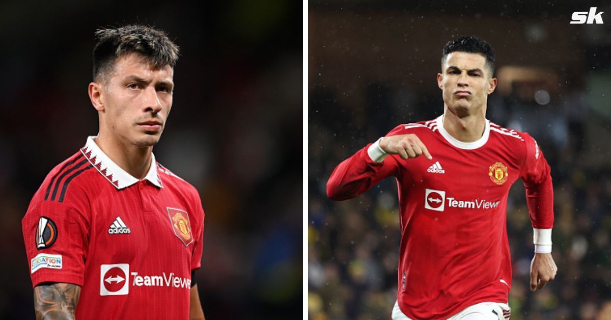 Manchester United duo - Lisandro Martinez and Cristiano Ronaldo.