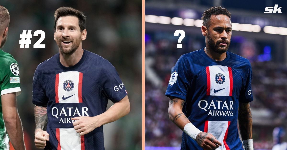 Lionel Messi (left) and Neymar Jr. (right)