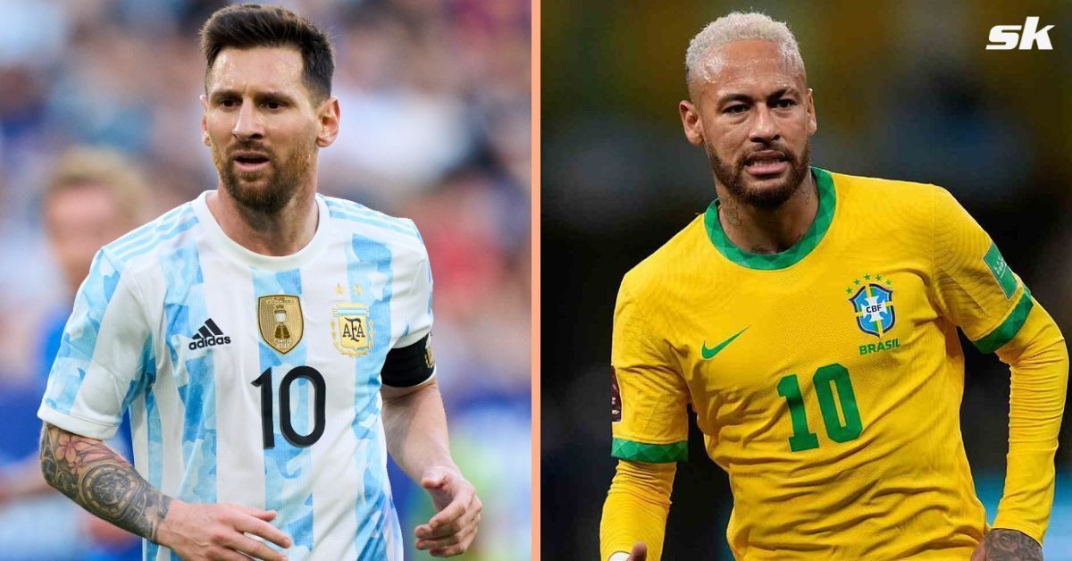 Lionel Messi (left) and Neymar Jr. (right)