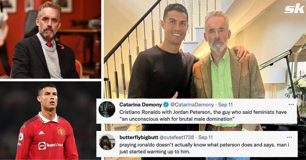 Fans react as Cristiano Ronaldo poses with Jordan Peterson