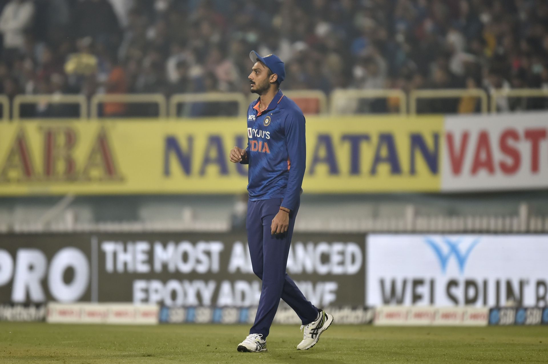 Axar Patel was the pick of the bowlers on Tuesday.