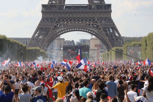 France fans celebrate World Cup triumph