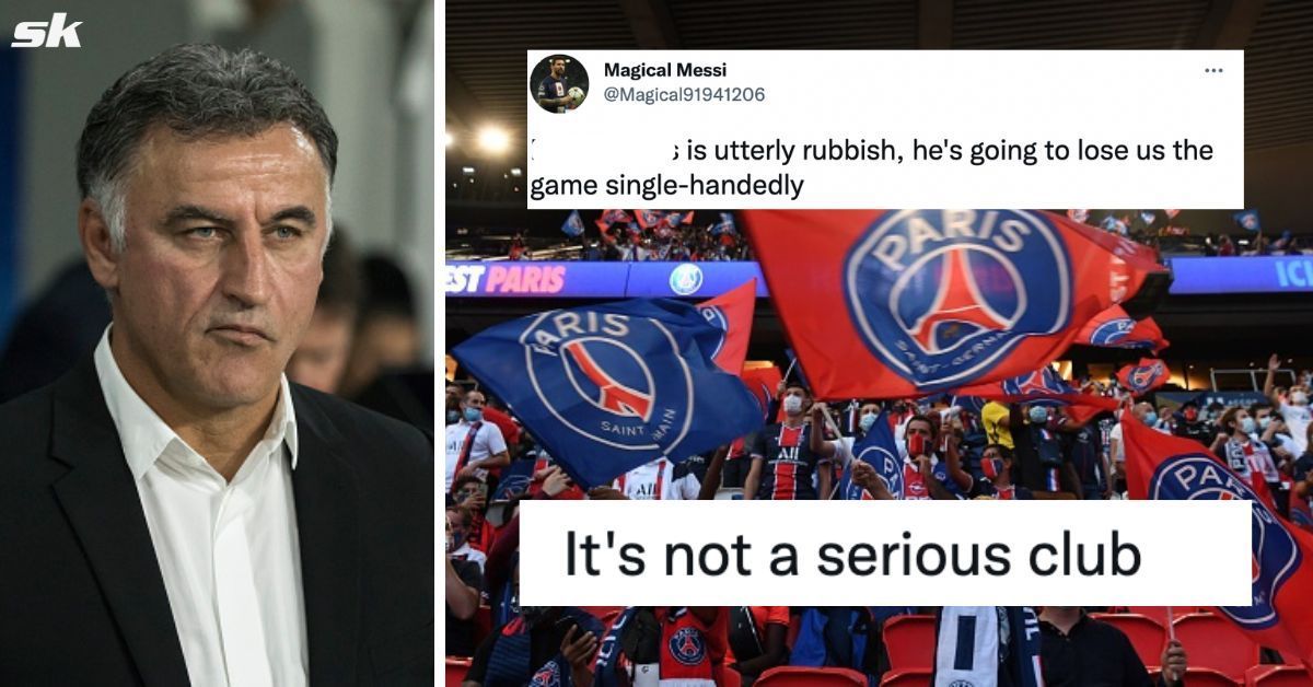 PSG fans unhappy with Galtier team selection
