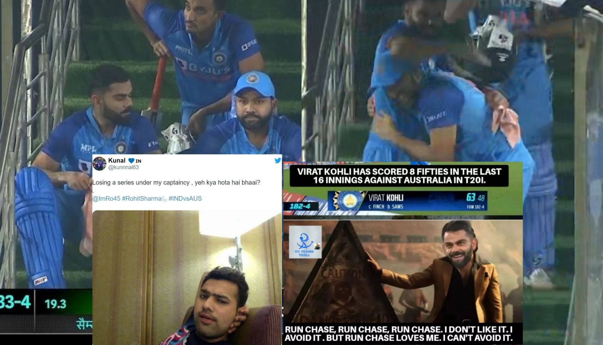 Fans react after India win the T20I series against Australia