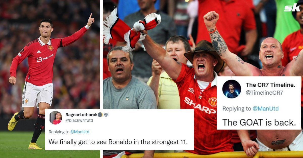 Manchester United fans are delighted to see Cristiano Ronaldo in a strong starting line-up