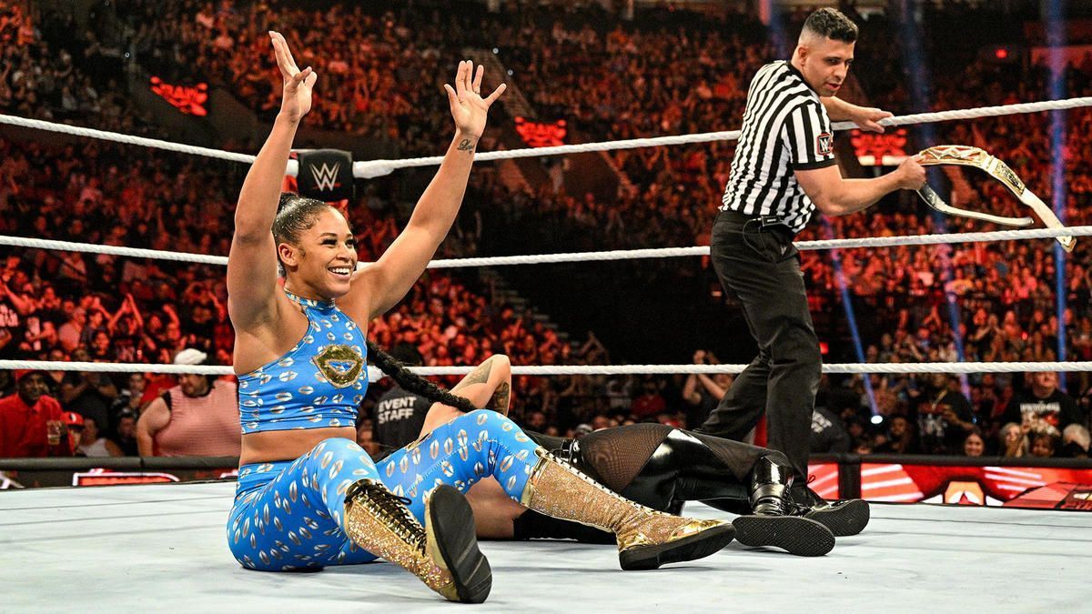 Just another day in the office for the RAW Women's Champion