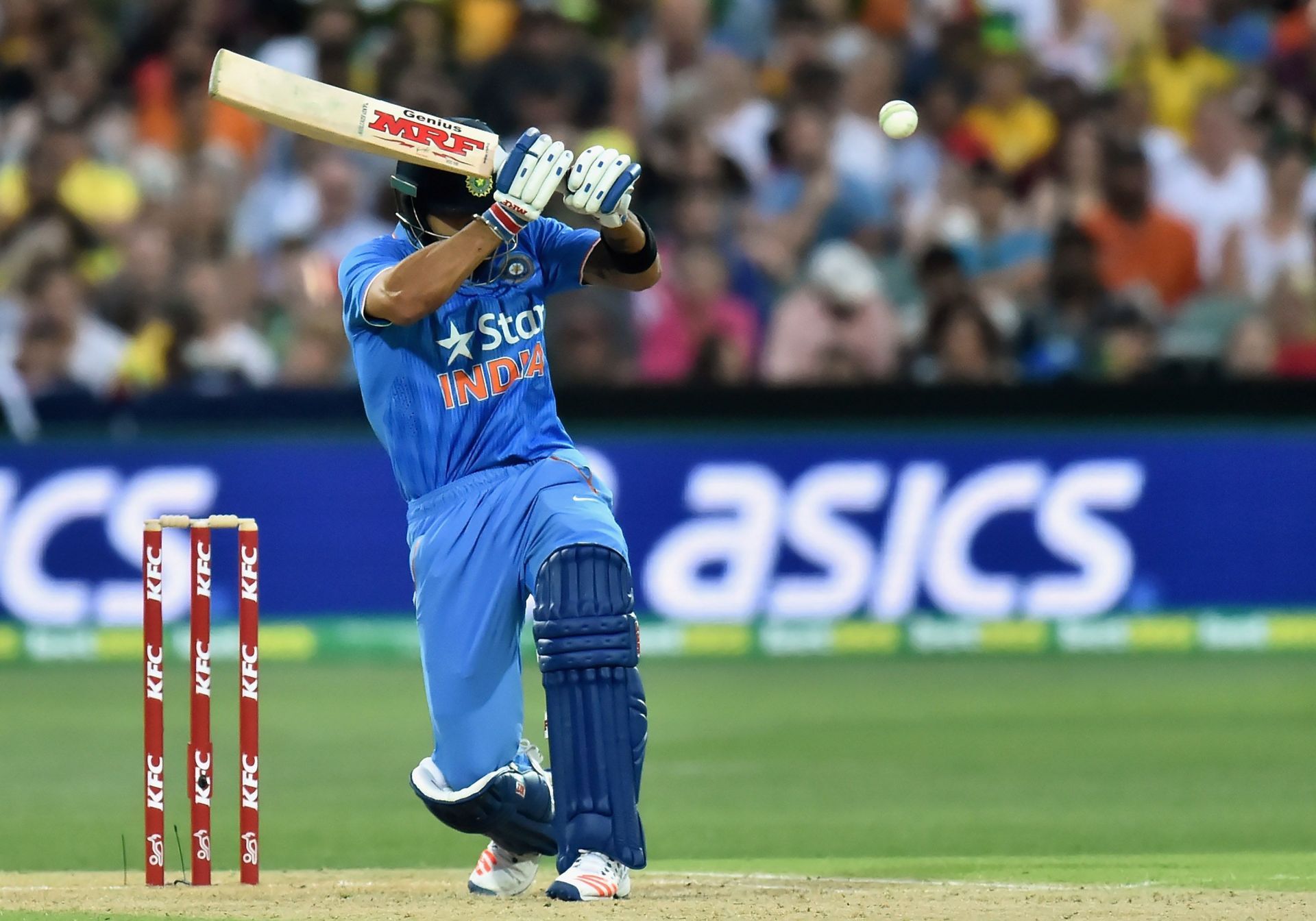 Virat Kohli played a scintillating knock in Adelaide, in the first T20I of the 2016 series. Pic: Getty Images