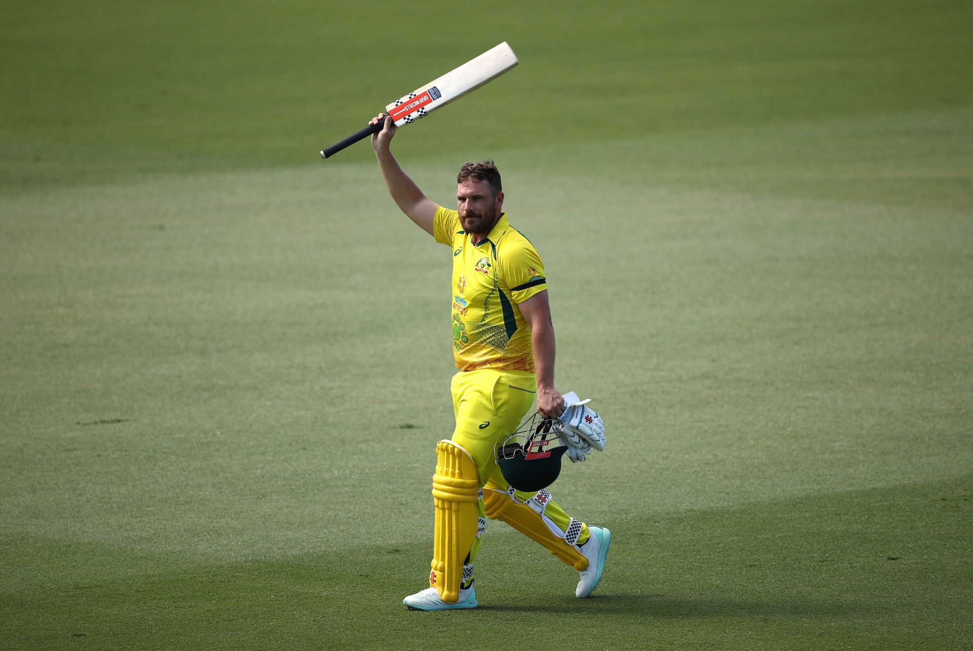 Aaron Finch has the fourth-highest number of ODI centuries for Australia. (Credits: Getty)