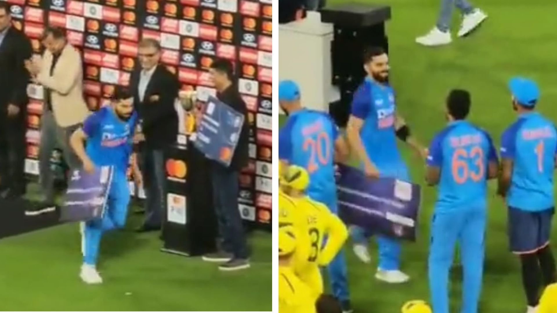 Snippets from the video of Virat Kohli running. (P.C.:Twitter)