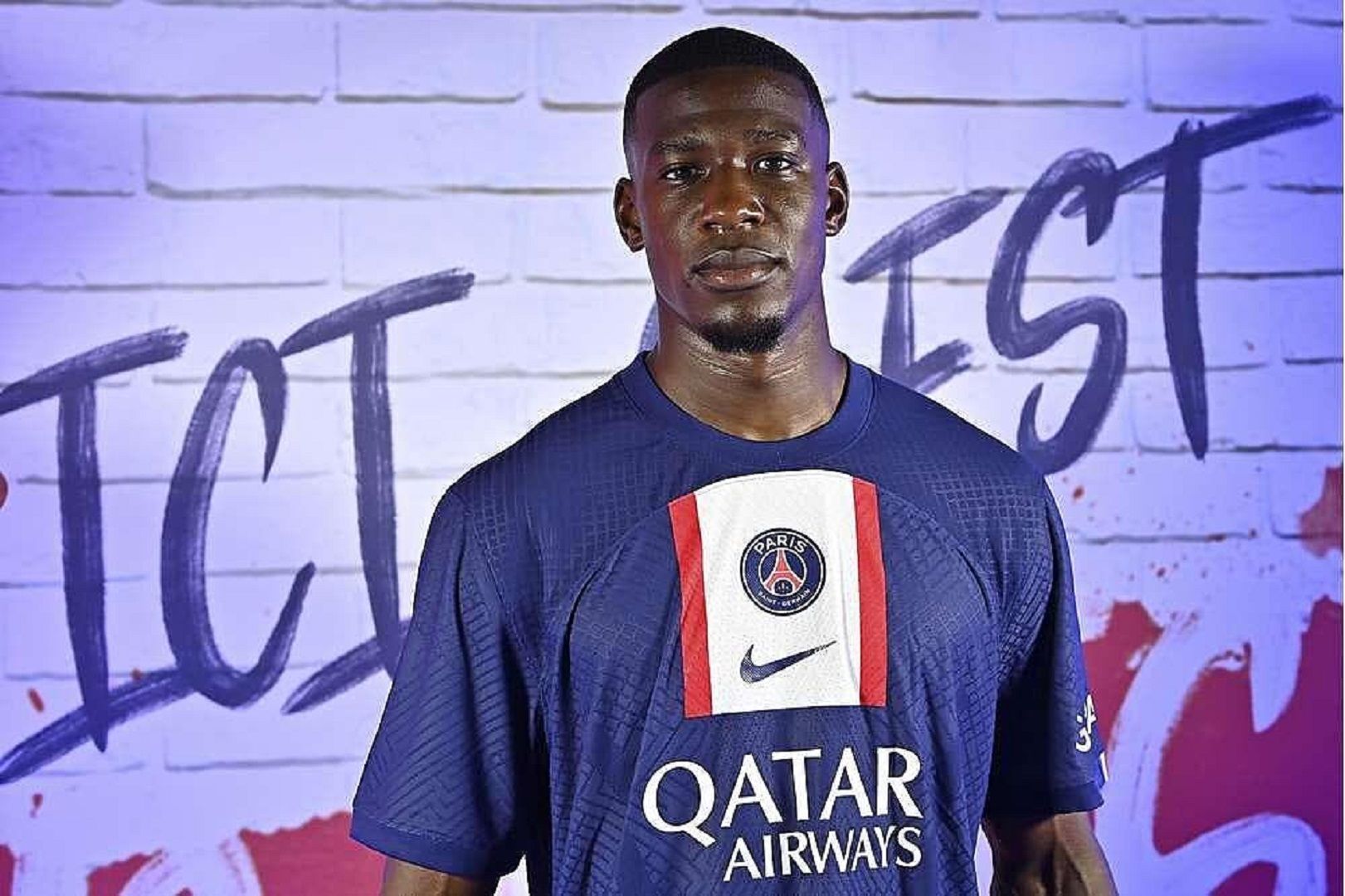 PSG center-back Nordi Mukiele. PIcture via: @khadim_mi