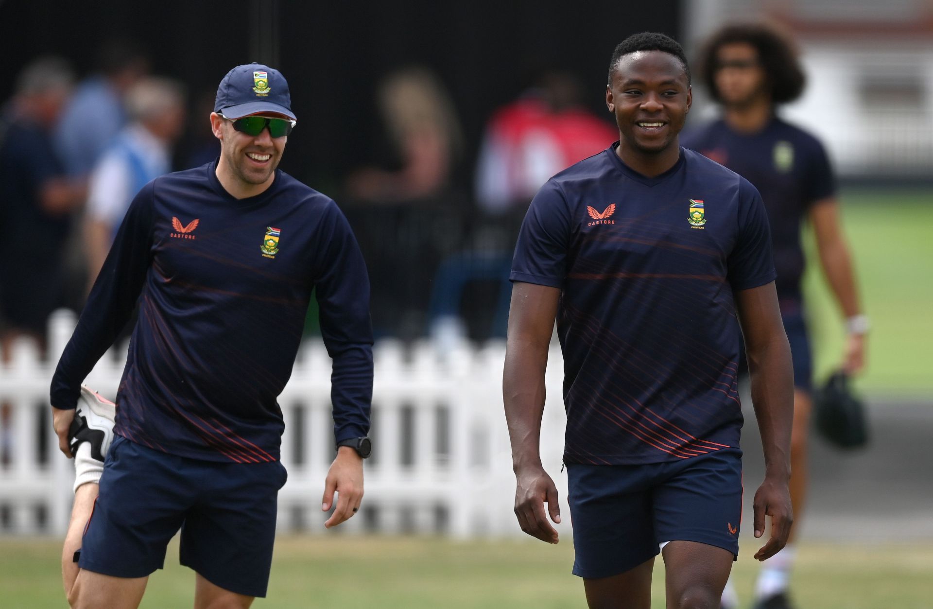 Anrich Nortje (L) and Kagiso Rabada (Credits: Getty)