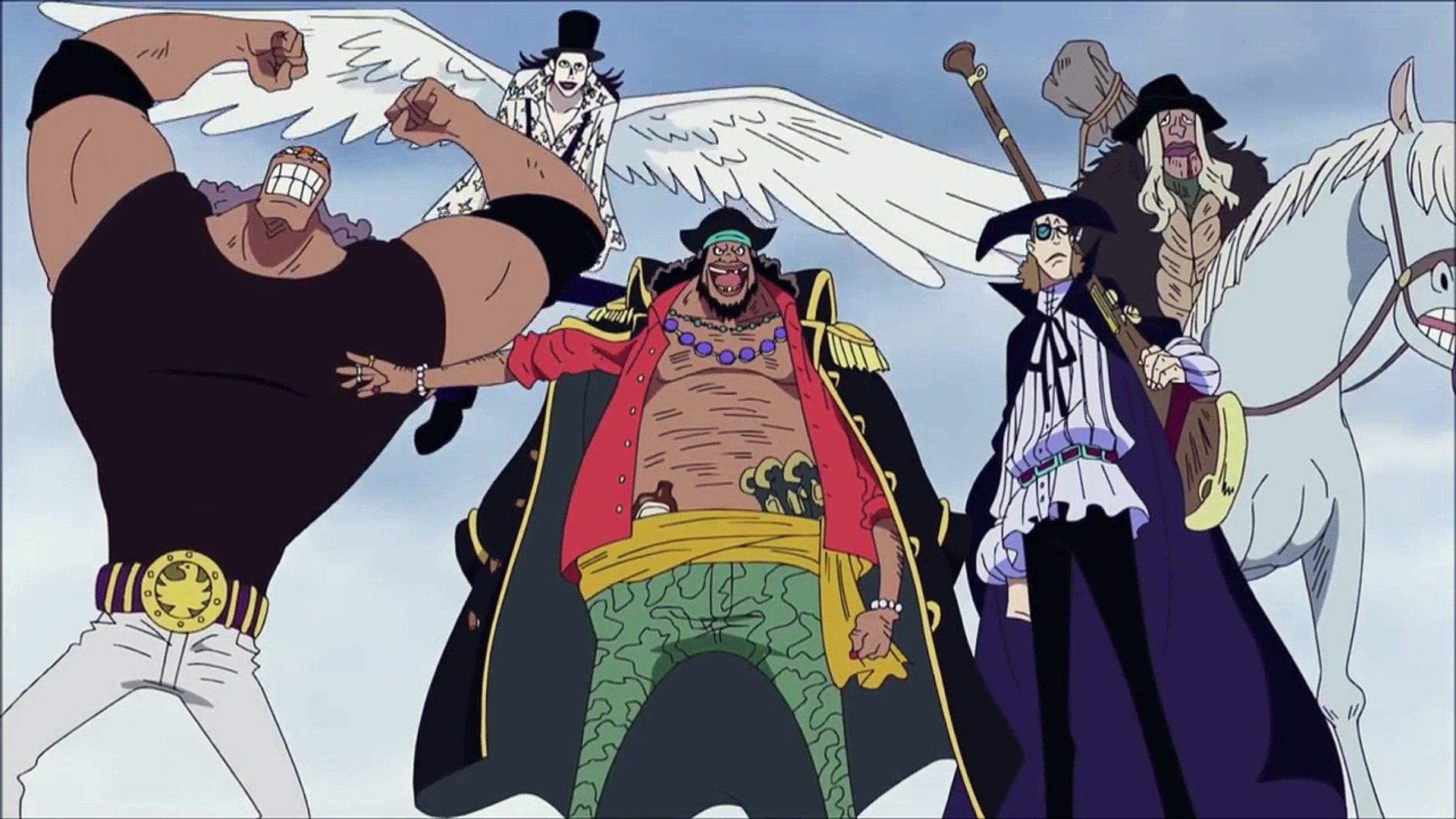 The core group of the Blackbeard Pirates receives significant Devil Fruit powers in the latest One Piece Chapter 1063 spoilers (Image via Toei Animation)