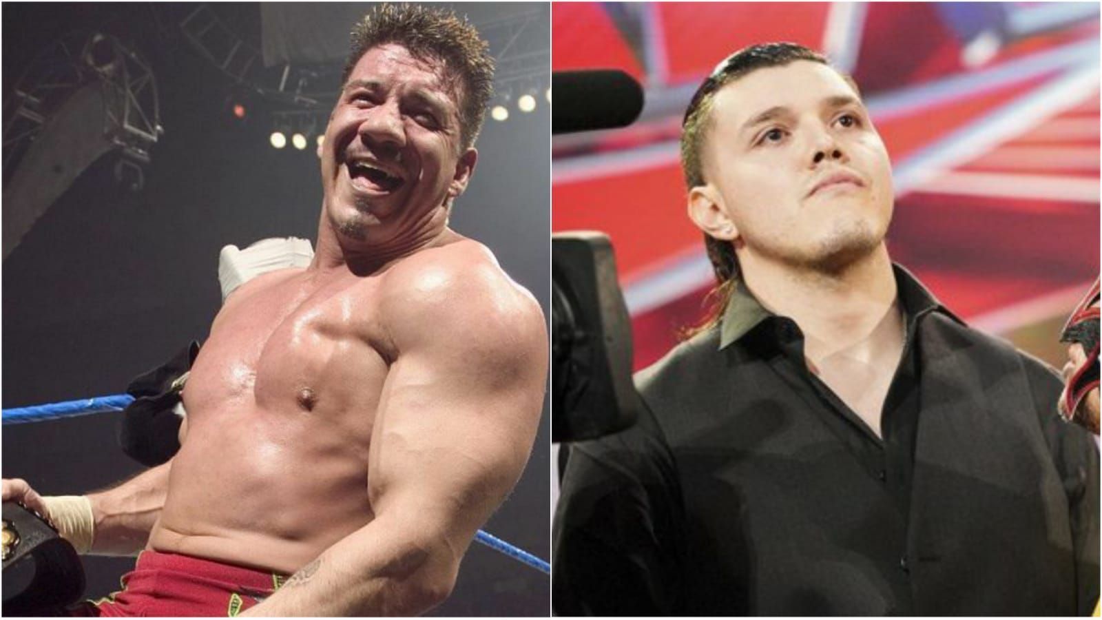 Eddie Guerrero (left) and Dominik Mysterio (right)