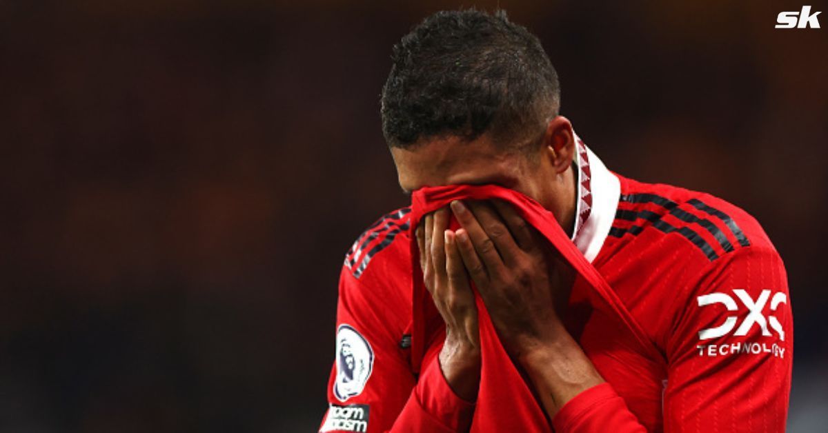 Manchester United defender Raphael Varane looked distraught after suffering an injury during the match against Chelsea.
