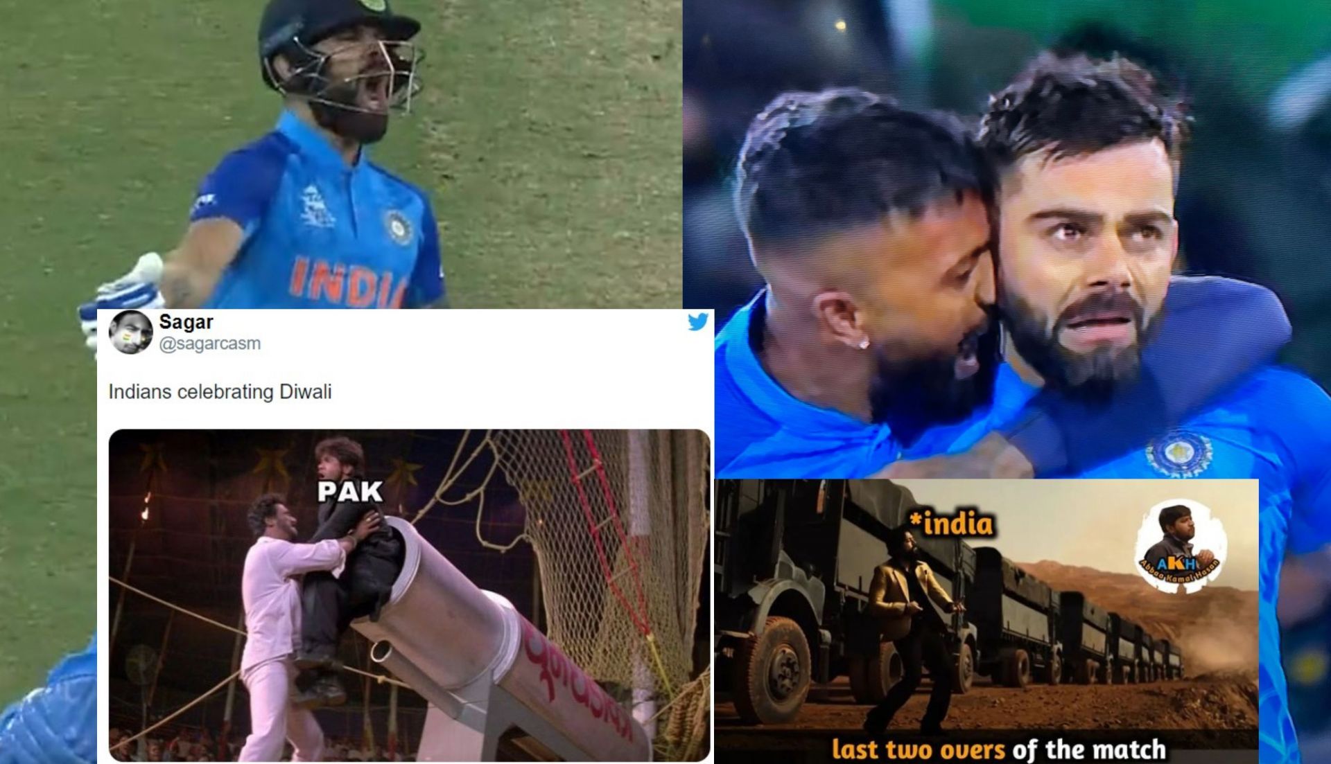 Fans react after India