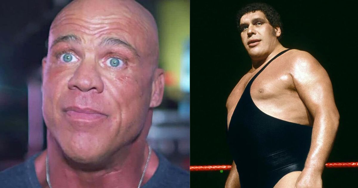 Kurt Angle and Andre The Giant.