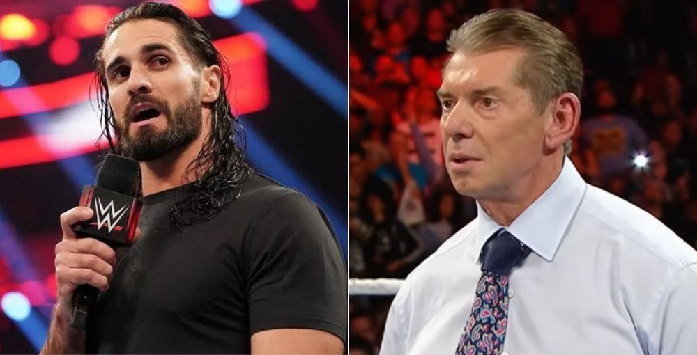 Former WWE Champion Seth Rollins and Vince McMahon