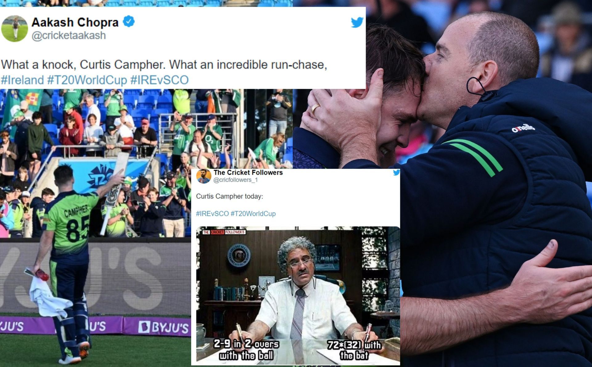 Fans react after Ireland defeat Scotland on Wednesday
