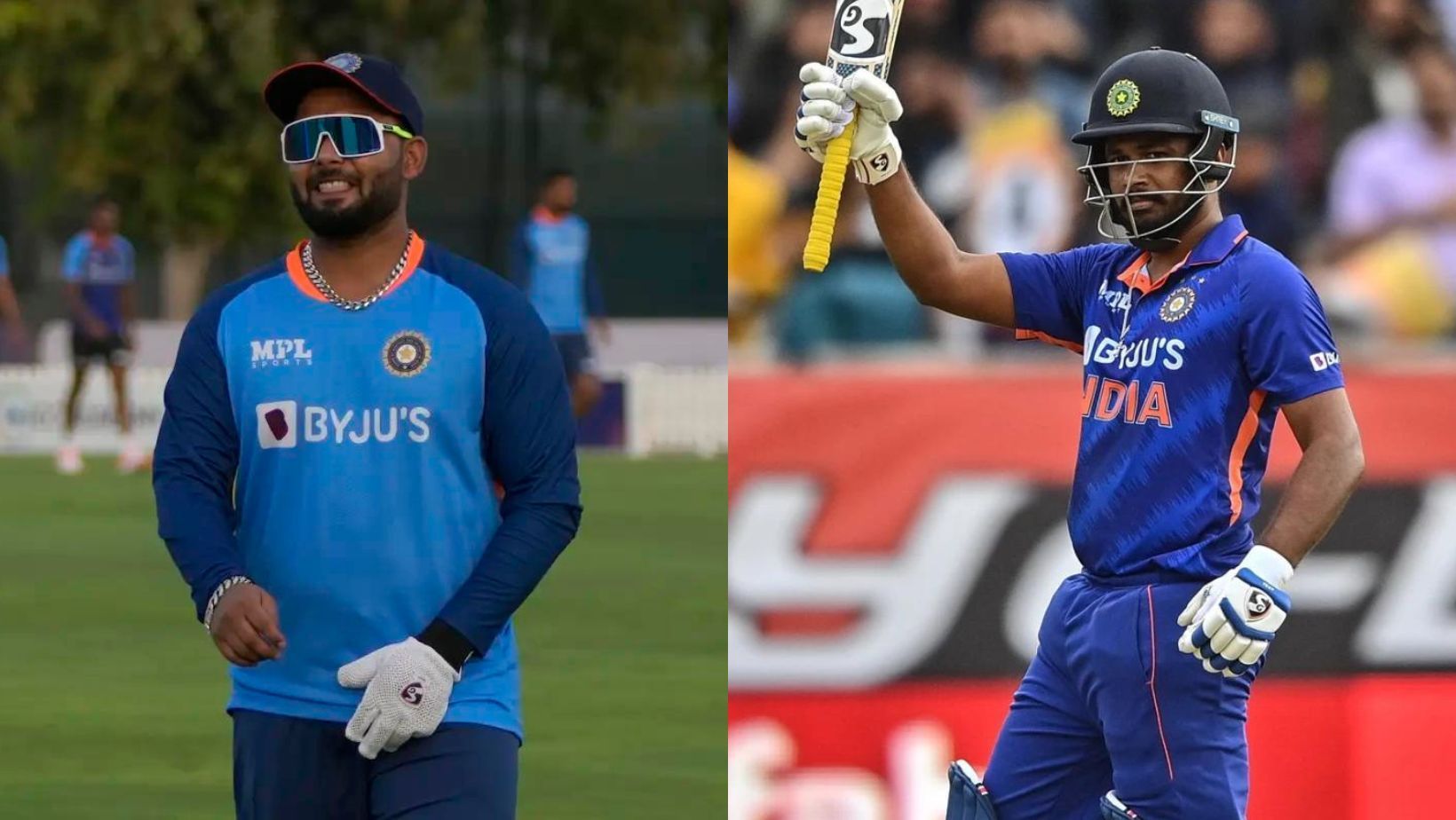 Rishabh Pant (L) and Sanju Samson.