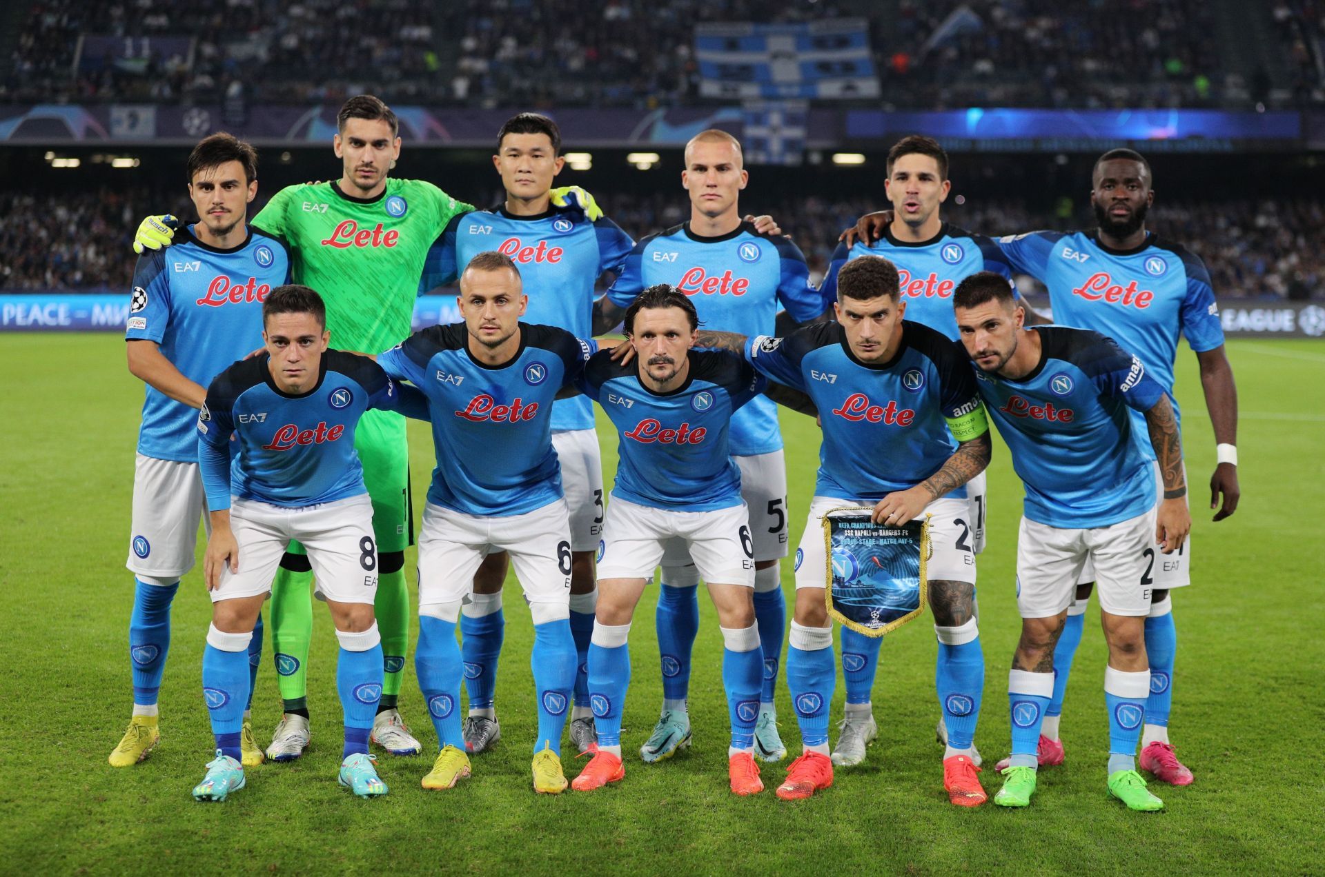 SSC Napoli v Rangers FC: Group A - UEFA Champions League