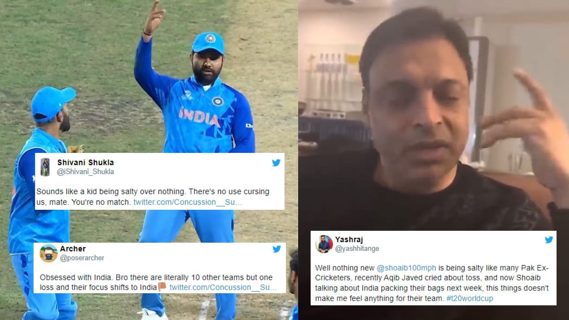 Fans felt there was no need for Shoaib Akhtar to mention India while talking about Pakistan. (P.C.:Twitter)
