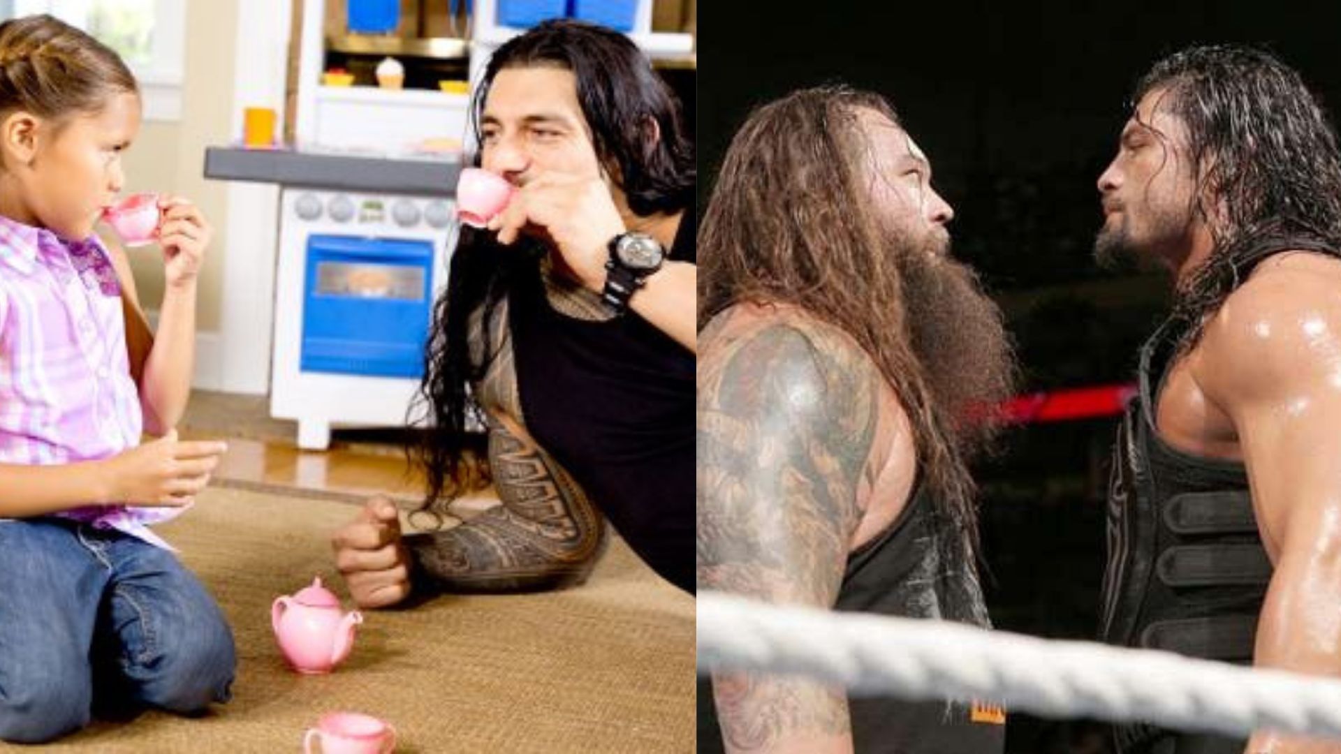 WWE Superstars Roman Reigns and Bray Wyatt