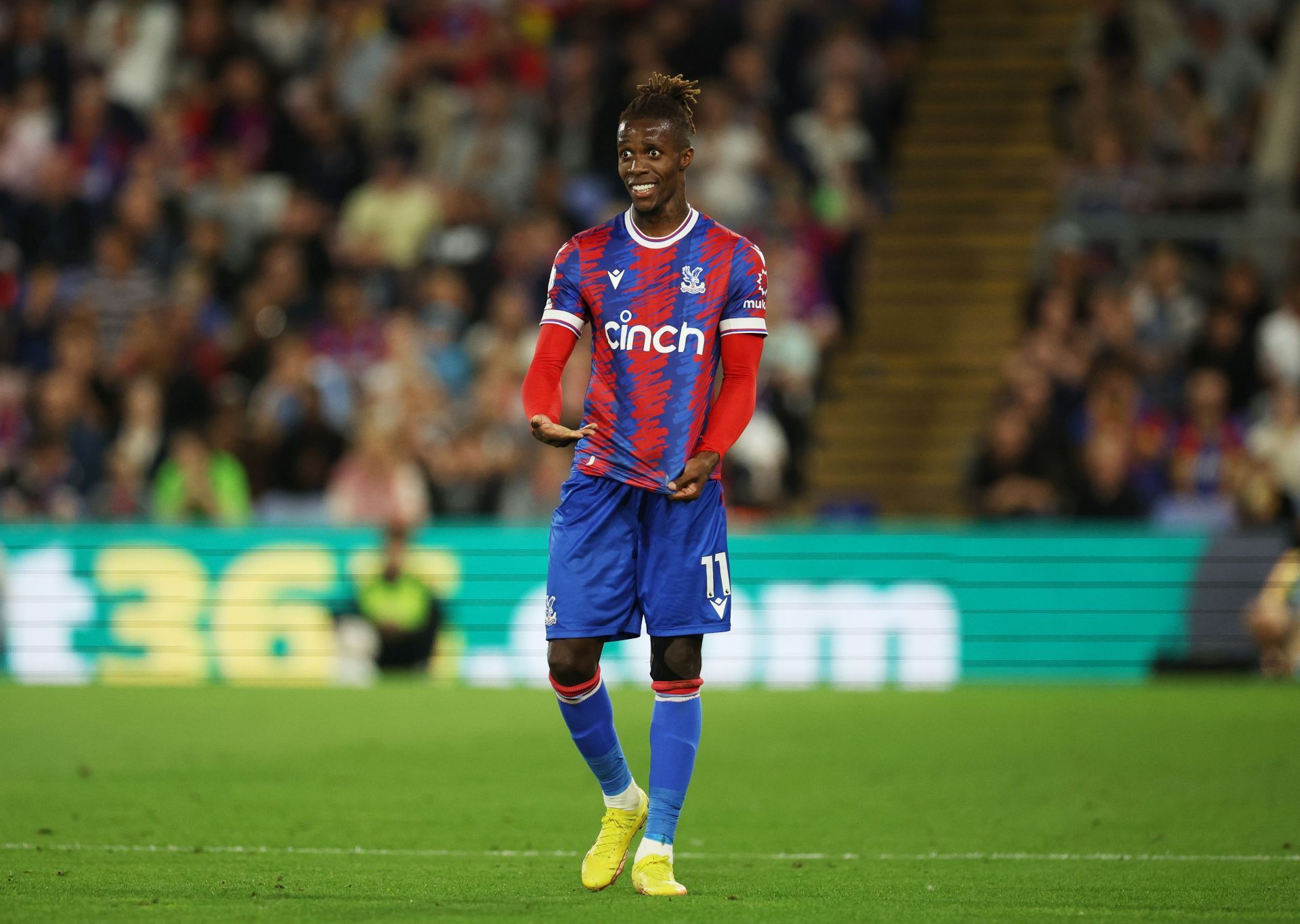 Zaha has scored four goals for Crystal Palace this season