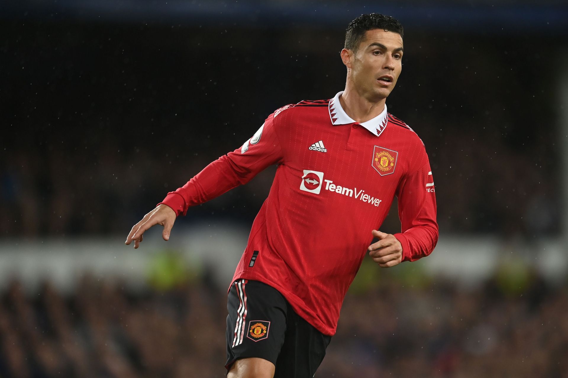 Everton FC v Manchester United - Premier League: Cristiano Ronaldo