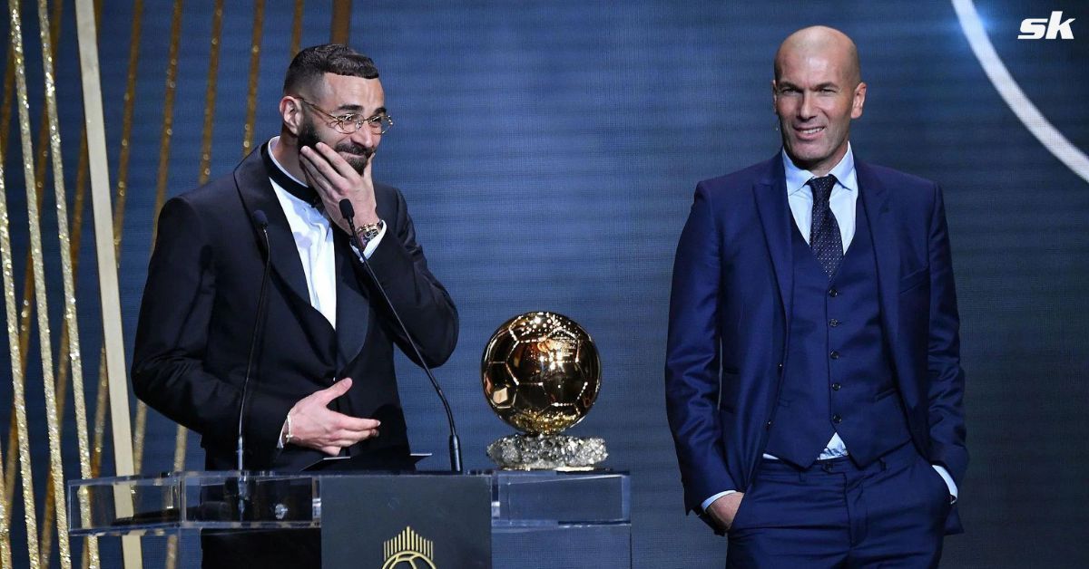 Karim Benzema and Zinedine Zidane