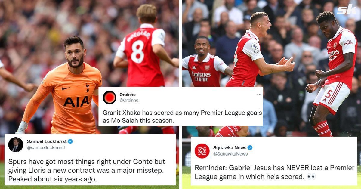 Twitter erupts as Arsenal dismantle 10-man Tottenham in emphatic 3-1 north London derby win