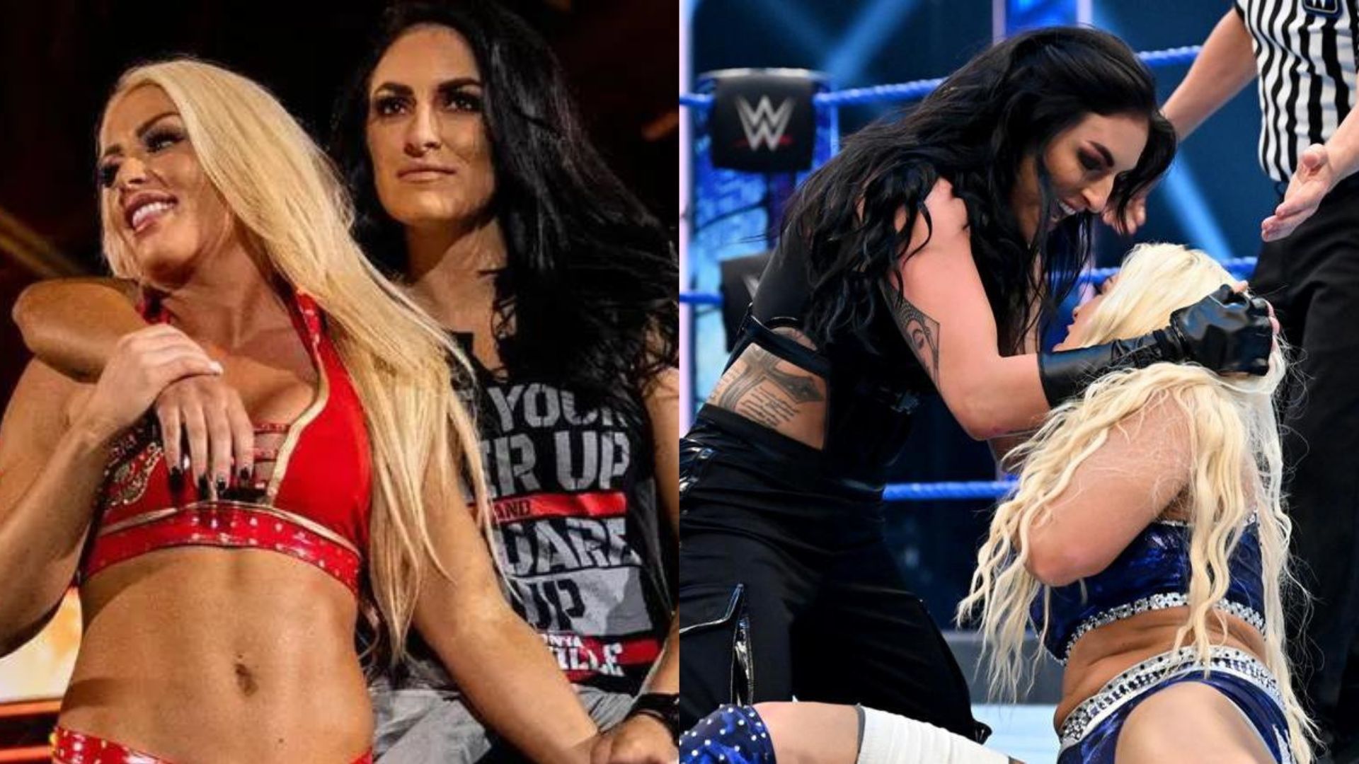 WWE Superstars Sonya Deville and Mandy Rose