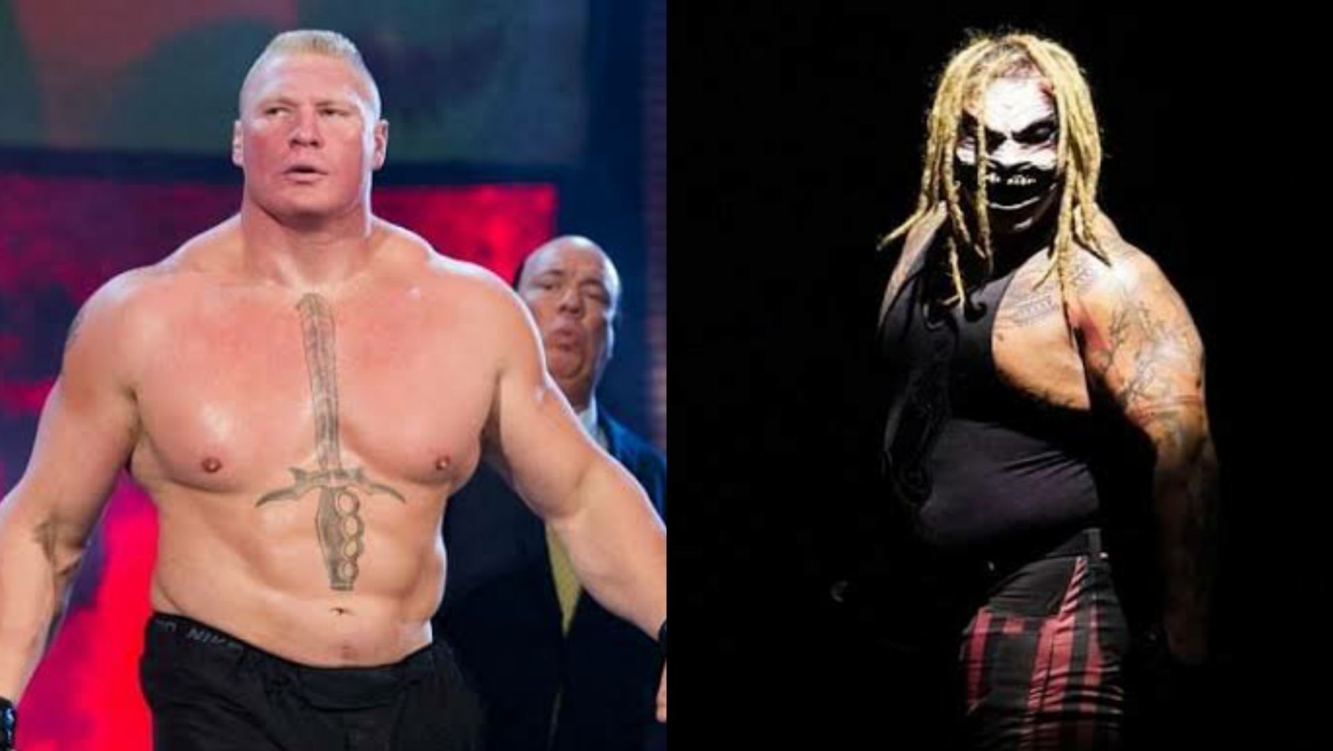 Brock Lesnar(Left); Bray Wyatt(Right)