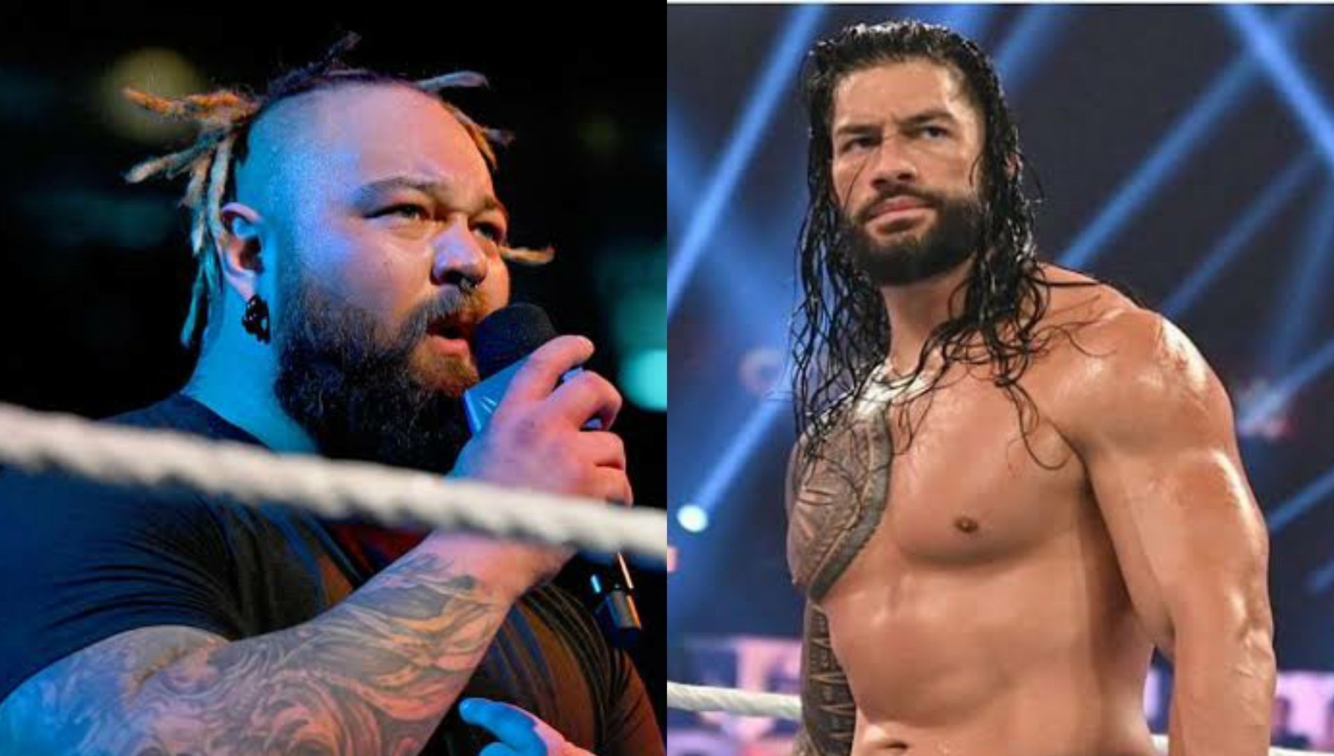 Bray Wyatt(Left); Roman Reigns(Right)