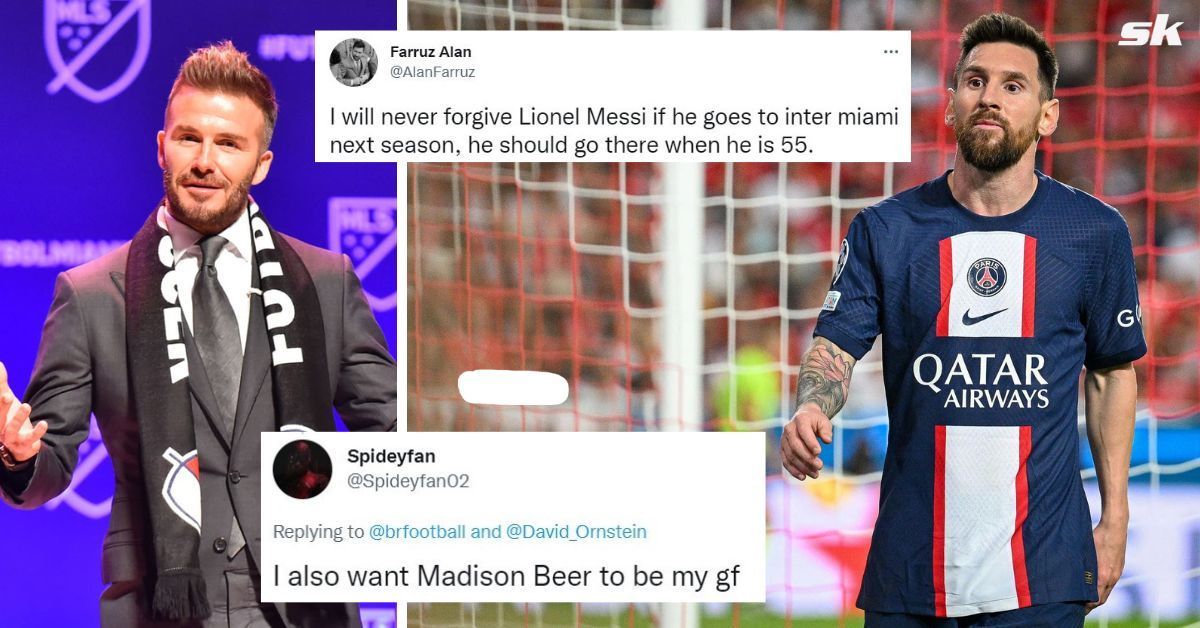 Supporters react to Lionel Messi
