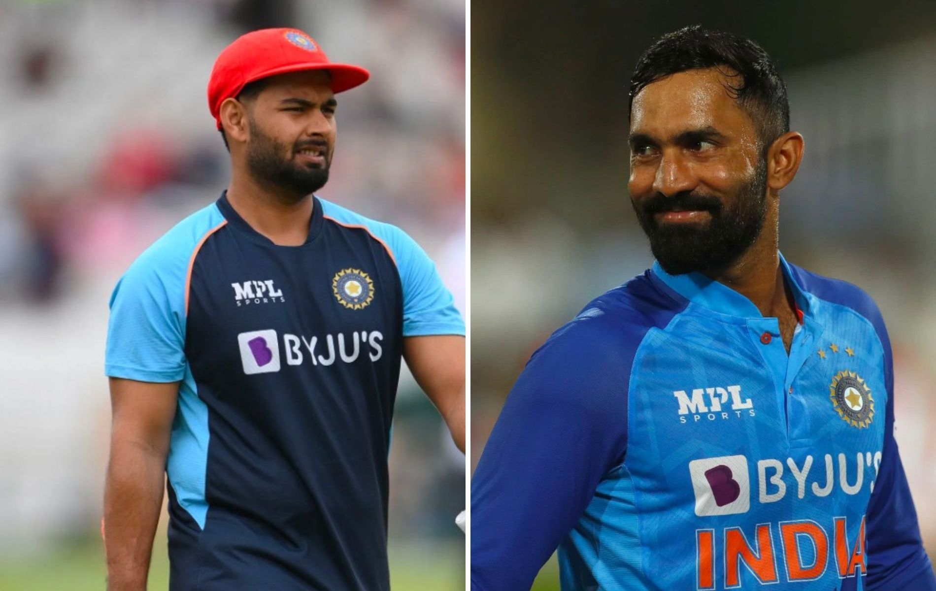 Rishabh Pant (L) and Dinesh Karthik (R). (Pics: Getty)